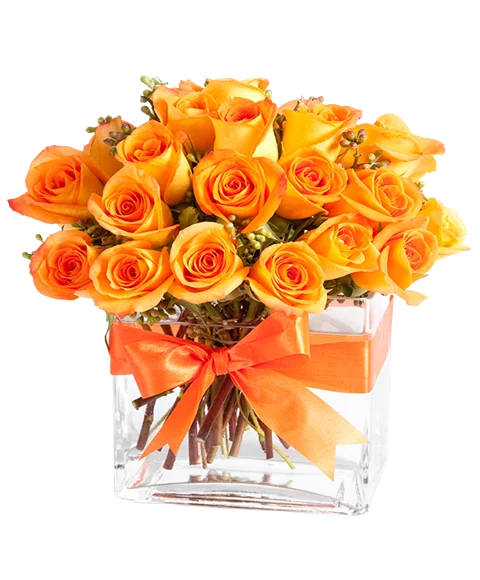 Bouquet di rose arancio